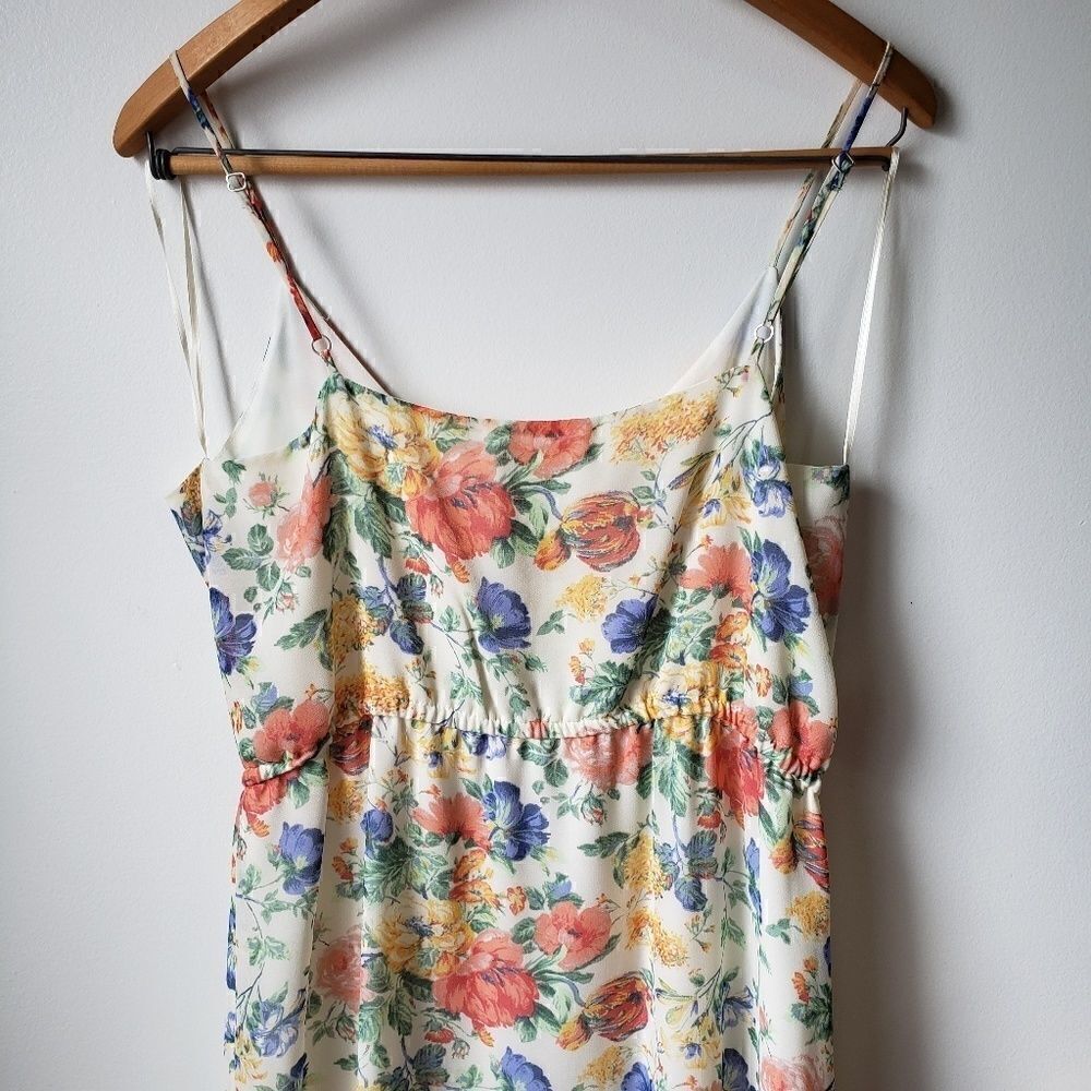 NWT WAYF FLORAL BUTTON DOWN DRESS L - Picture 3 of 8